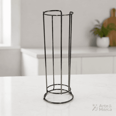 Suporte aramado em Aço para 4 Xícaras de 150ml
