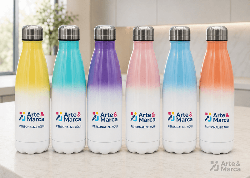 Garrafa Térmica Inox Bicolor para Sublimação 500ml