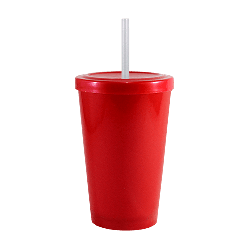 Copo Cancun Tampa e Canudo 320ml